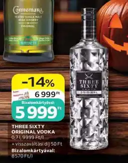Auchan THREE SIXTY ORIGINAL VODKA ajánlat