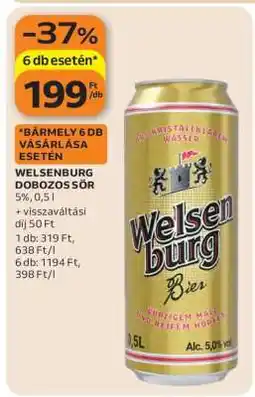 Auchan Welsenburg Dobozos Sör ajánlat