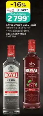 Auchan ROYAL VODKA VAGY LIKŐR ajánlat