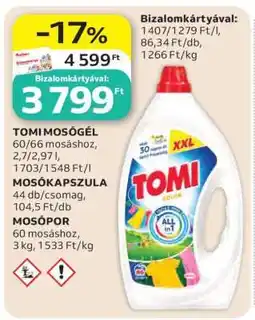Auchan TOMI Mosógél ajánlat
