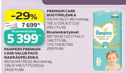 Auchan Pampers Premium Care Value Pack Nadrágpelenka ajánlat