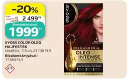Auchan SYOSS Color Oleo Hajfesték ajánlat
