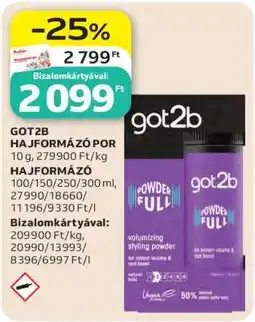 Auchan GOT2B HAJFORMÁZÓ POR ajánlat