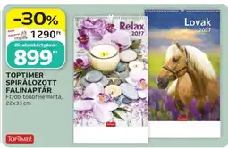 Auchan TOPTIMER SPIRÁLOZOTT FALINAPTÁR ajánlat