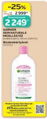 Auchan Garnier Skin Naturals micellás víz ajánlat