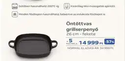 Auchan Öntöttvas grillserpenyő ajánlat