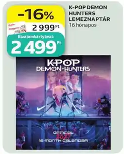 Auchan K-POP DEMON HUNTERS LEMEZNAPTÁR ajánlat