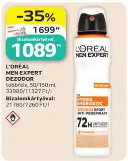 Auchan L'ORÉAL MEN EXPERT DEZODOR ajánlat