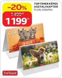 Auchan TOPTIMER KÉPES ASZTALI NAPTÁR ajánlat