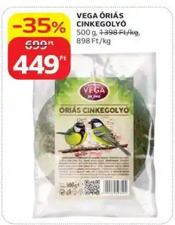 Auchan VEGA ÓRIÁS CINKEGOLYÓ ajánlat