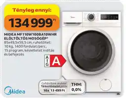 Auchan MIDEA MF110W100BA10WHR ELÖLTÖLTŐS MOSÓGÉP ajánlat