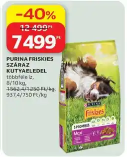 Auchan PURINA FRISKIES SZÁRAZ KUTYAELDEDEL ajánlat