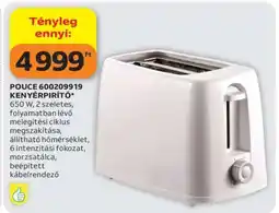 Auchan POUCE 600209919 KENYÉRPIRÍTÓ ajánlat