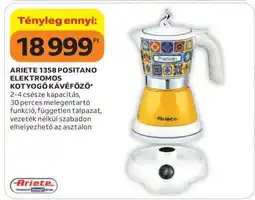 Auchan ARIETE 1358 POSITANO ELEKTROMOS KOTYOGÓ KÁVÉFŐZŐ ajánlat