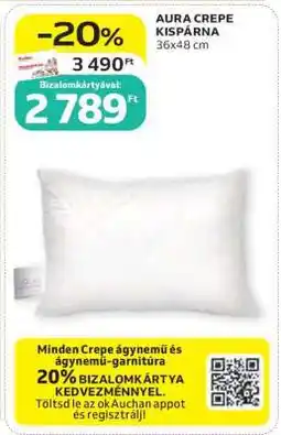 Auchan AURA CREPE KISPÁRNA ajánlat