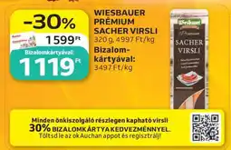 Auchan Wiesbauer Prémium Sacher Virsli ajánlat