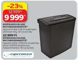Auchan ESPERANZA BLADE IRATMEGSEMMISÍTŐ ajánlat