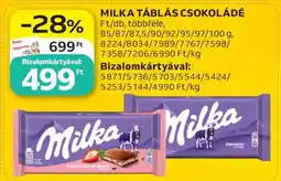 Auchan MILKA Táblás csokoládé ajánlat