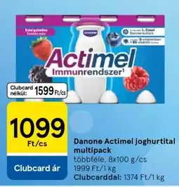 Tesco Danone Actimel joghurtital multipack ajánlat