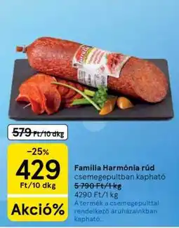 Tesco Familia Harmónia rúd ajánlat