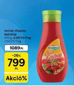 Tesco Univer Olaszos ketchup ajánlat