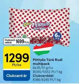 Tesco Pöttyös Túró Rudi Multipack ajánlat