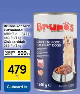 Tesco Brunos konzerv kutyaeledel ajánlat