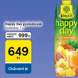 Tesco HAPPY DAY Gyümölcslé ajánlat