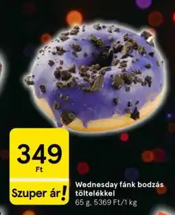 Tesco Wednesday fánk bodzás töltelékkel ajánlat