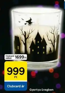 Tesco Gyertya üvegben ajánlat