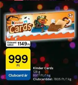 Tesco KINDER Cards ajánlat