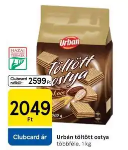 Tesco URBAN TÖLTÖTT OSTYA ajánlat