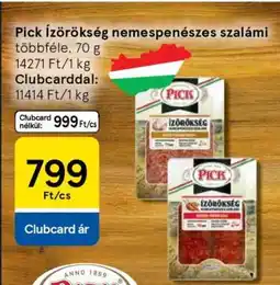 Tesco Pick Ízőrökség Nemespenészes szalámi ajánlat