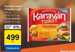 Tesco Karaván toast Cheddar sajt ajánlat