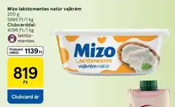 Tesco Mizo laktózmentes natúr vajkrém ajánlat
