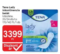 Tesco TENA Lady inkontinencia-betét ajánlat