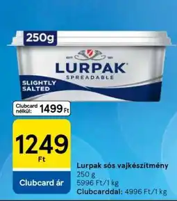 Tesco Lurpak sós vajkészítmény ajánlat