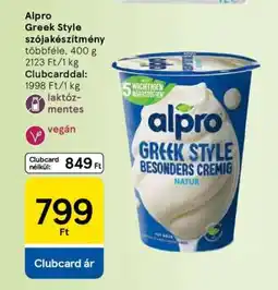Tesco Alpro Greek Style szójakészítmény ajánlat