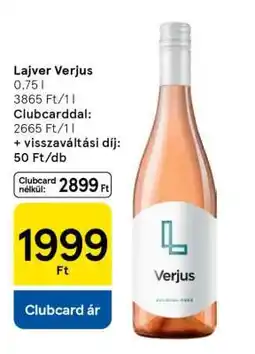 Tesco Lajver Verjus ajánlat