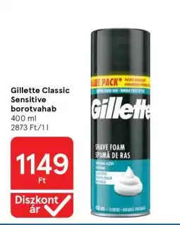 Tesco Gillette Classic Sensitive borotvahab ajánlat