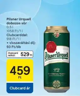 Tesco Pilsner Urquell Dobozos Sör ajánlat