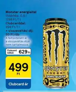 Tesco MONSTER Energiaital ajánlat