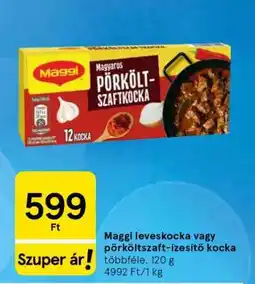 Tesco Maggi leveskocka vagy pörköltzaft-ízesítő kocka ajánlat