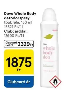 Tesco Dove Whole Body dezodorspray ajánlat