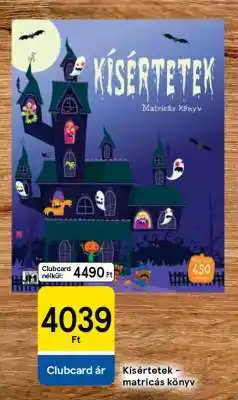 Tesco Kísértetek - matricás könyv ajánlat