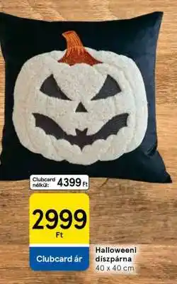 Tesco Halloweeni díszpárna ajánlat