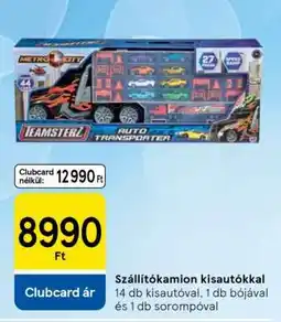 Tesco Szállítókamion kisautókkal ajánlat