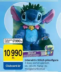 Tesco Interaktív Stitch plüssfigura ajánlat