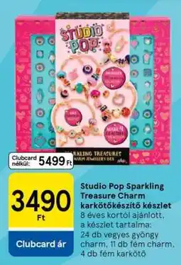 Tesco Studio Pop Sparkling Treasure Charm karkötőkészítő készlet ajánlat