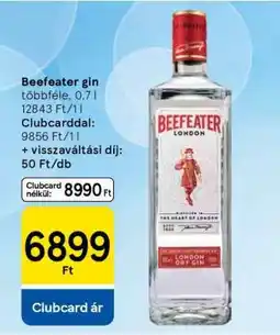Tesco BEEFEATER GIN ajánlat
